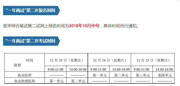 【重大消息】2018年医师资格考试“一年两试”试点不止8省